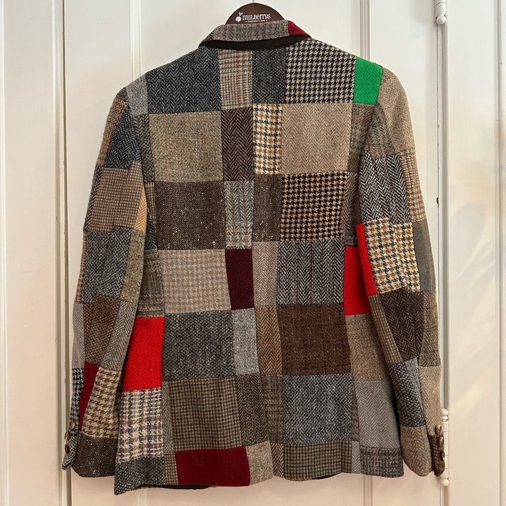The Andover Shop women’s bespoke patch tweed sport coat SZ 4 IMPOSSIBLY RARE - Picture 3 of 9
